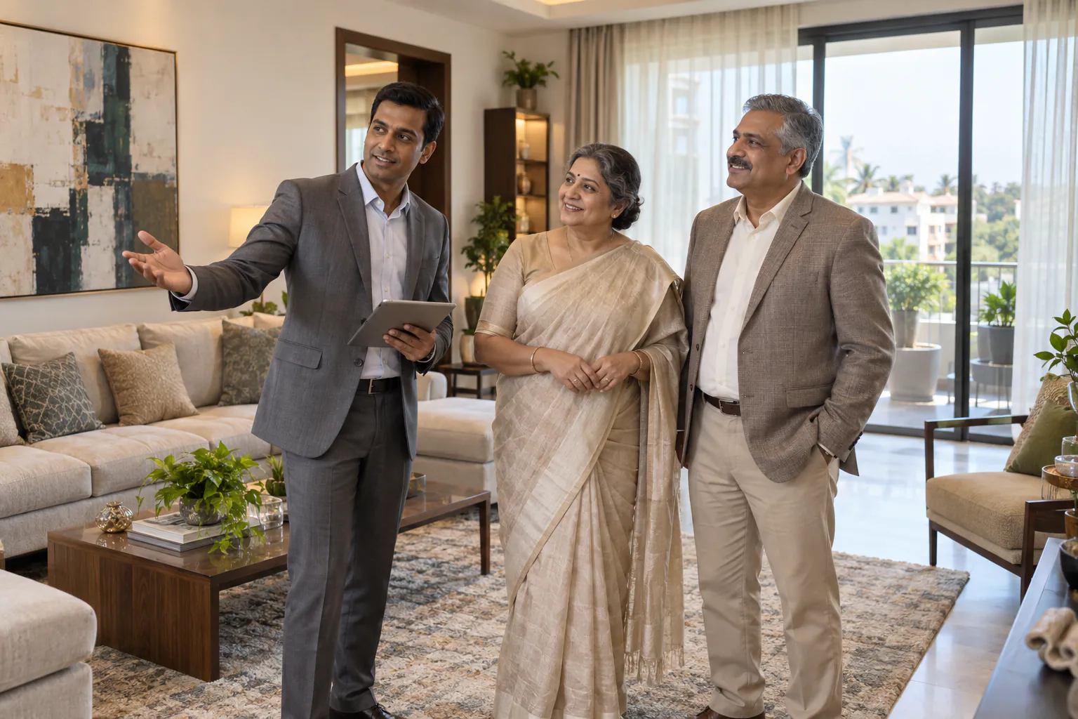 A well-kept residential property under estate management in Chennai
